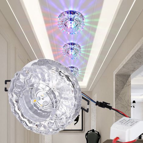 Spot LED encastré 3W pour plafond, luminaire design multicolore, éclairage intérieur moderne, projecteur décoratif pour maison (1/5)