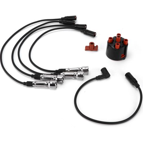 Zündkabelsatz + Verteilerkappe und -finger für Seat Ibiza II 6K1 1993-2002, Referenz 1H0998031, kompatibles Ersatzteil. (1/5)