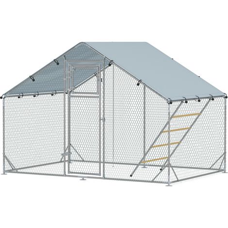Aga Gehege mit Plane für Hühner 3x2x1,95 m (1/4)