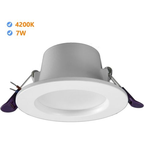 Jandei - Downlight LED oasis redondo empotrar 7W 4200K marco blanco (1/5)