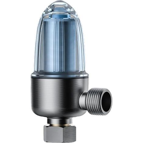 Pré-filtre pour chauffe-eau, 1 paquet, filtre gradué pour enlever la rouille des sédiments, construction en acier inoxydable en cuivre résistant aux hautes températures, indicateur d'entretien, pour (1/5)