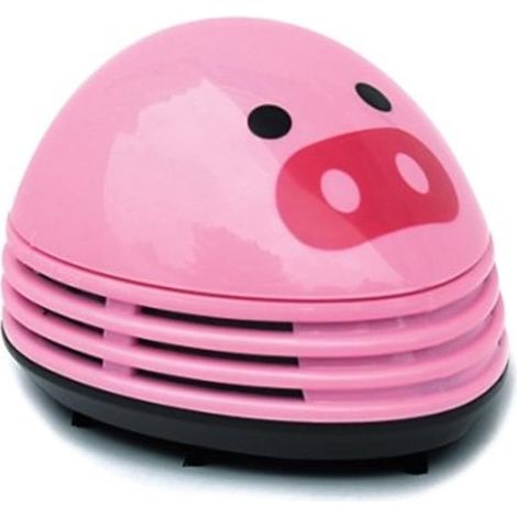 Aspirateur de bureau à piles Anoyed Prints à motif émoticônes (cochon rose) (1/5)