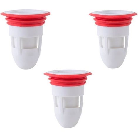 Siphon de sol en silicone anti-odeur, prévention du reflux de drainage pour salle de bain et cuisine (blanc)