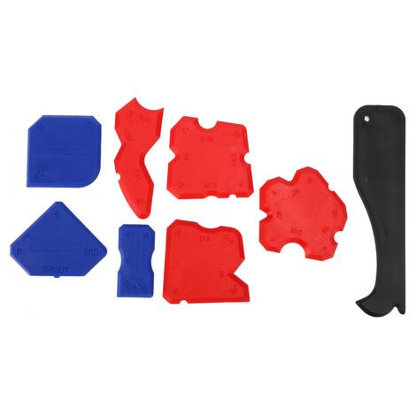 8pcs Silicone Scelant Stoker Spatule Grattel Kit à main-opéré Outils Caulco pour Mouler des Planches Acryliques Arroyes en Silicone - Flexible et Facile à Manipuler (1/5)
