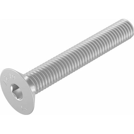 Vis à tête fraisée M6 x 40 mm, acier inoxydable 304, DIN 7991 / ISO 10642, à six pans creux, 20 pièces (1/2)