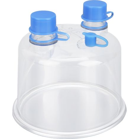 Réservoir d'humidification universel pour ventilateur non automatique, pièce de rechange compatible, cuve d'humidité respiratoire, accessoire de remplacement, matériau durable, taille standard. (1/5)