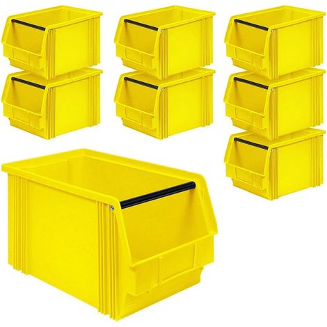 BRB 8 X Vision Box "Classic Eau Claire avec barre poignée, h 350/300 x 200 x 200 mm, contenu : 12 l, jaune (1/3)