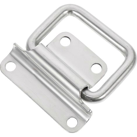 Poignée de porte robuste pour armoire à outils, poignée de porte à boucle multi-usages de type anneau, poignée de porte pour boîte à outils résistante, poignée de porte pliable pour boîte à outils. (1/4)