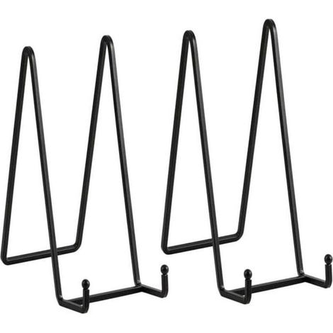 Decorative black metal stand for plates or photos – CCYKXAA, 14 × 8.5 × 20 cm, elegant iron display stand