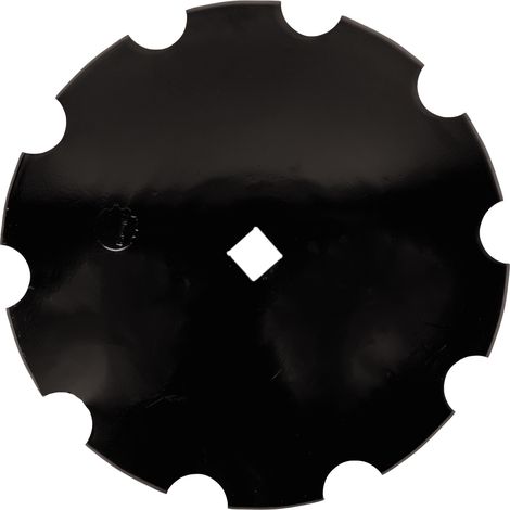 Disco frangizolle dentato con ø 610mm spessore 5mm e foro quadrato di 41mm