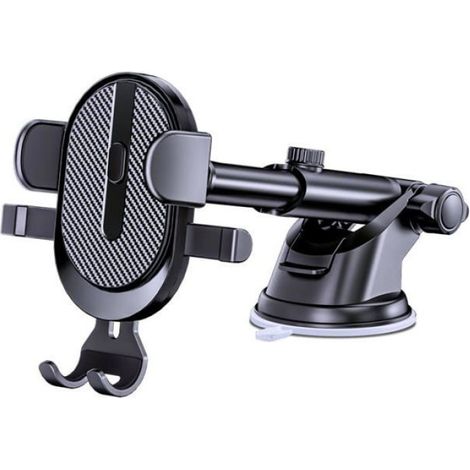 Support Téléphone Voiture - Ventouse Puissante pour Pare-Brise et Tableau de Bord - Rotation 360° Réglable - Compatible Smartphones 4 à 7 Pouces - 1 Pièce (1/5)