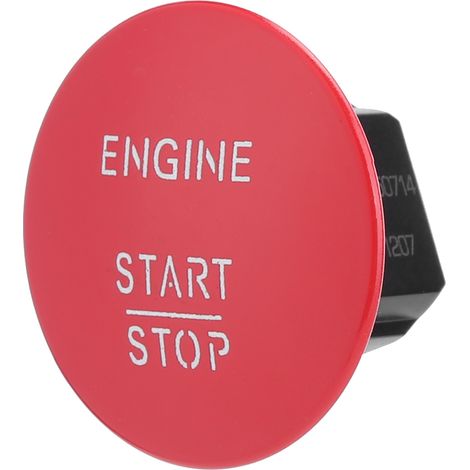 Bouton-poussoir rouge de démarrage/arrêt sans clé du moteur 2215450714, compatible avec Mercedes-Benz W176 C117 X218 (1/5)