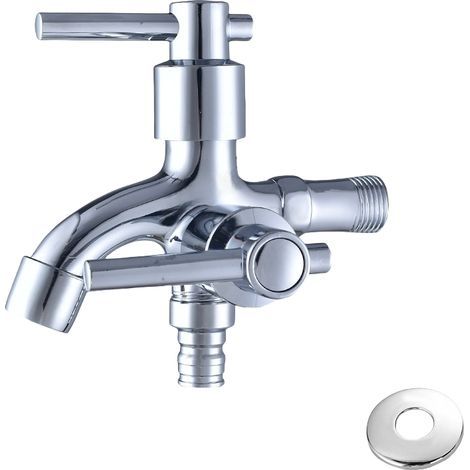 Water Faucet, Dual Level Faucet, Single Mixer Tap, Cooler, Double Spout Faucet, G1/2 - One Handle