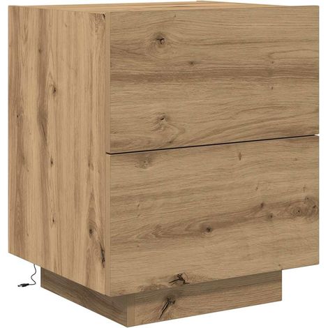 Maison Exclusive - Armadio da Notte Rovere artigianale 45 x 40 x 55 cm