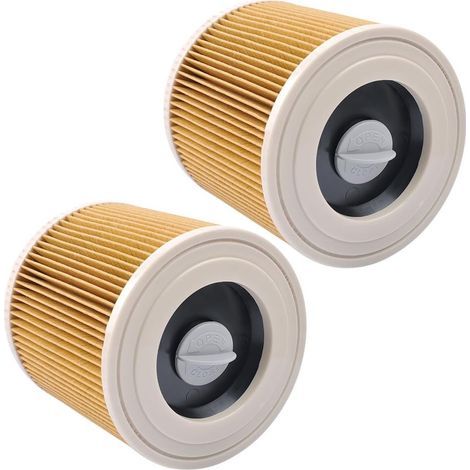 Pack de 2 filtres KEEPOW pour aspirateurs eau et poussières Kärcher WD2 WD3P WD 2200 SE 4001, référence 64145520 (1/5)