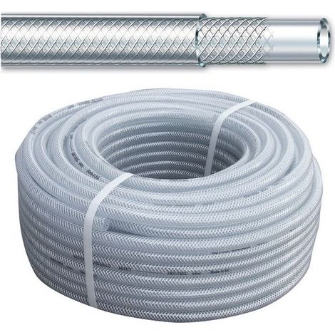 Fitt 315211 Refittex Cristallo Tubo per Irrigazione PVC 3 Strati Rinforzo Poliestere 15x21 mm 50 m colore Trasparente