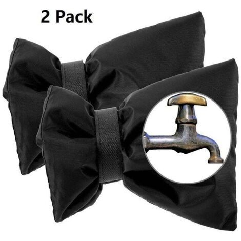 Set di 2 coprirubinetti da esterno con protezione antigelo invernale, isolanti, antigelo, riutilizzabili, calze per rubinetti da giardino, impermeabili e spesse. (1/4)