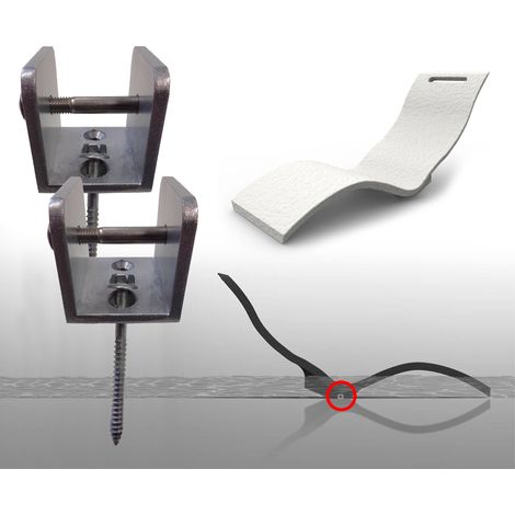 Set 2 Ganci Staffa per Lettino Chaise Lounge Arkema Serendipity (1/5)