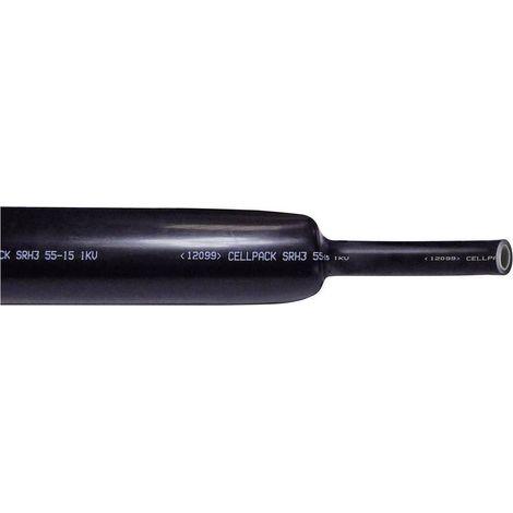 CellPack 127417 funda termorretráctil negra 12 mm 3:1