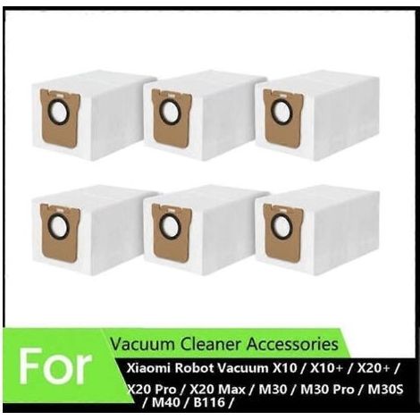Sac à poussière pour aspirateur robot Xiaomi X10 / X10+ / X20+ / X20 Pro / X20 Max / M30 / M30 Pro / M30S / M40 / B116 / C102CN (1/5)