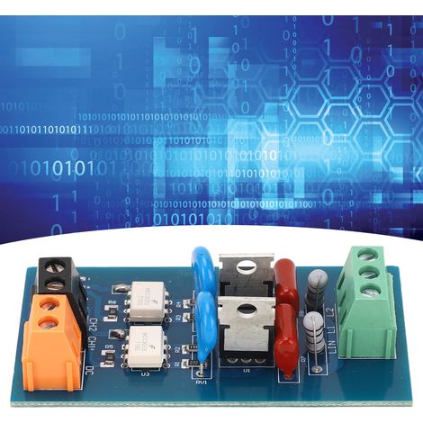 2-Kanal-kontaktloses Halbleiterrelaismodul, optoisolierte SPS-Verstärkerplatine, 8–230 V AC (1/5)
