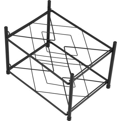 Étagère à casseroles à plusieurs niveaux, autoportante, support de rangement pour casseroles et poêles, compatible avec les cuisinières électriques, pour la cuisine (2 niveaux). (1/5)