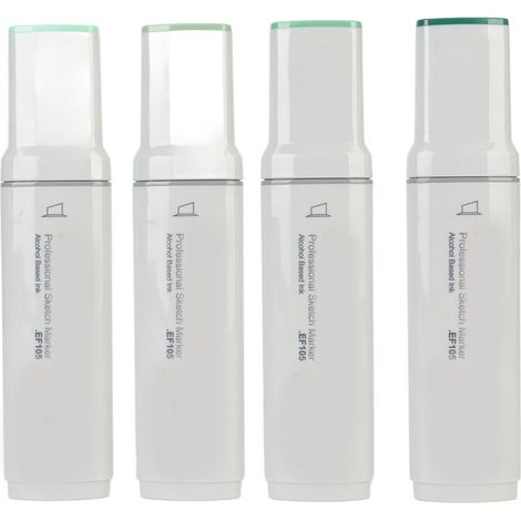 Marqueurs à pointe large rechargeables, pointe usée pour graffiti, peinture extérieure, série verte, feutres alcoolisés (1/5)