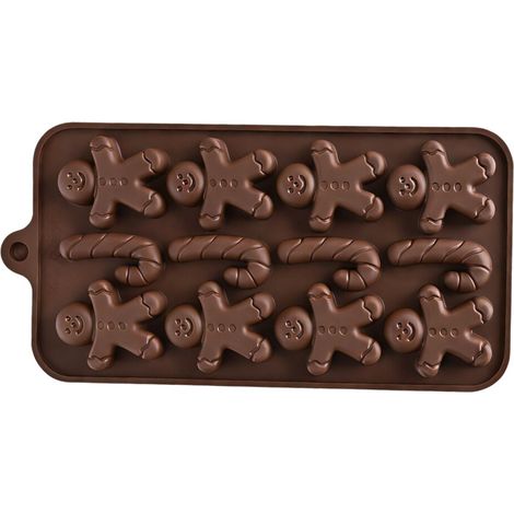 Moldes de silicona versátiles con forma de piruleta de chocolate. (1/2)
