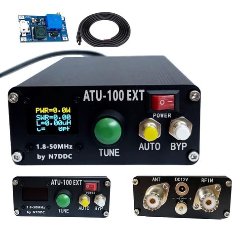 Tuner d'antenne automatique ATU-100 1,8-50 MHz 100 W onde courte avec boîtier en métal assemblé (1/5)