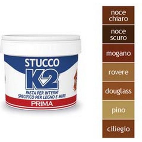 12PZ K2 STUCCO COLORATO IN PASTA PER LEGNO IN BARATTOLO - Kg.0,500 - ciliegio
