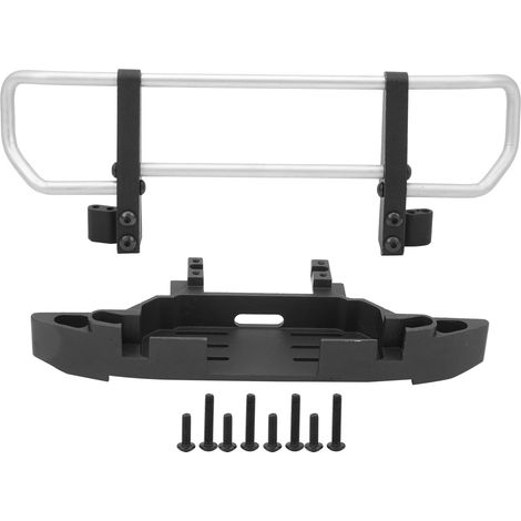 Pare-chocs avant métal et socle pour TRX4 TRX6 1/10 RC Crawler, accessoires voiture RC (argenté) (1/5)
