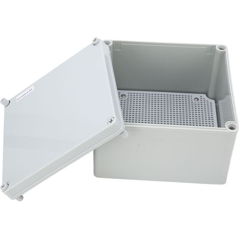 Boîtier de protection étanche IP67 ABS 200x200x130mm avec support mural pour installations électriques extérieures (1/5)