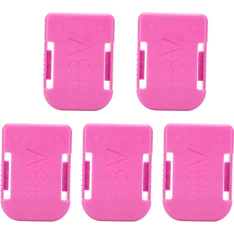 5 Pièces Support de Batterie Double Usage 18V pour Outils Makita/Bosch, Porte-Batterie de Rangement (1/5)