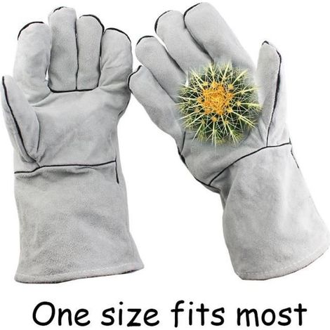 Gartenhandschuhe - Robust - Schnittfest - Dornensicher - Einheitsgröße (M) - Grau