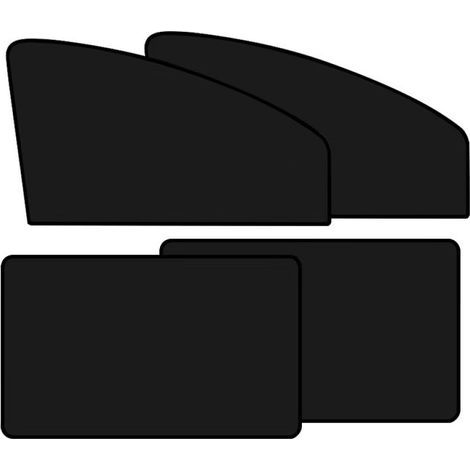 Set di 4 tende a rullo magnetiche parasole, protezione UV al 97%, materiale riflettente, per finestrini anteriori e posteriori, campeggio, viaggi, neonati (1/5)