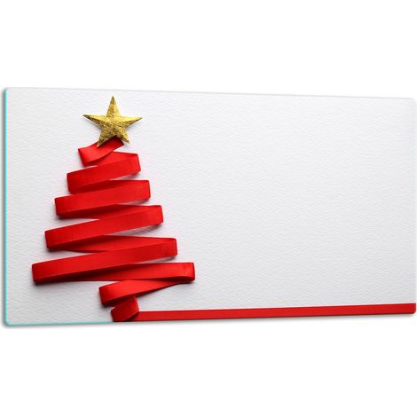 Tagliere in vetro 52x30 cm, albero di Natale (1/5)