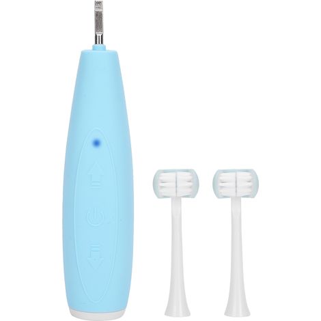 Brosse à dents électrique pour enfants, 3 faces, 5 vitesses, rechargeable, étanche, bleue (1/5)