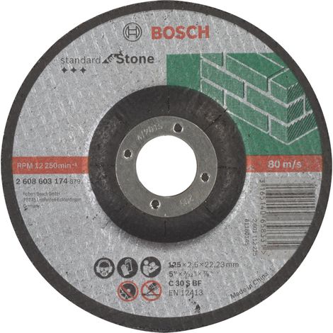 Bosch  PRO  Stone  Disco  de  corte  125  x  2,5  x  22,23  mm  -  2608603174 (1/4)