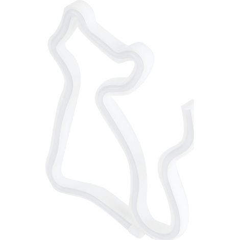 Guirlande lumineuse décorative LED pour fêtes de famille, bars, chambres et autres pièces bande lumineuse néon en forme de chat double usage grâce à sa prise USB. (1/5)