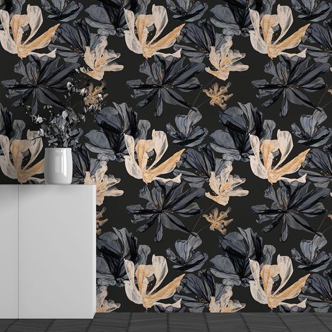 Papier peint panoramique - Motif Fleurs - 408 cm x 255 cm (1/3)
