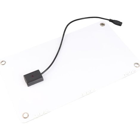 Chargeur Solaire de Batterie de Voiture 8,5W/12V avec Prises Cigarette et Clips Alligator Panneau Semi-flexible Polycristallin 410mm 197mm Mainteneur Portable pour RV Moto Bateau Tracteur (1/5)