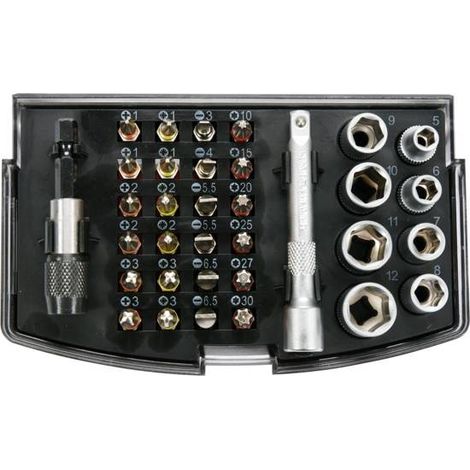 Set di punte e bussole per cacciavite, 34 pezzi, YT-04623 Yato (1/3)