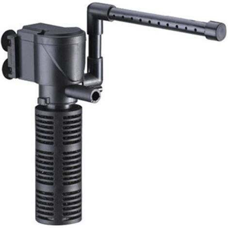 FENOPLASTICAPompe Submersible Aquarium avec Filtre, 3W 300L/H, Pompe à Eau Filtre, Réservoir pour Organismes Aquatiques, Bassin, Hydroponique (RS-602) (1/4)