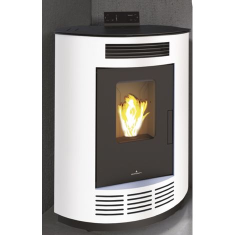 Poêle à pellet Nina Ivoire 9 kW - Sans