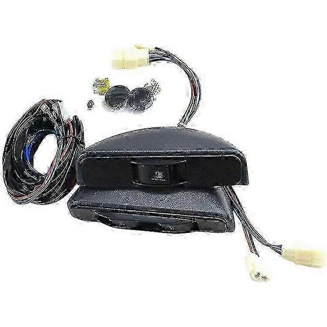 Kit d'interrupteur de lève-vitre électrique universel en forme de croissant pour voiture 12 V (1/5)