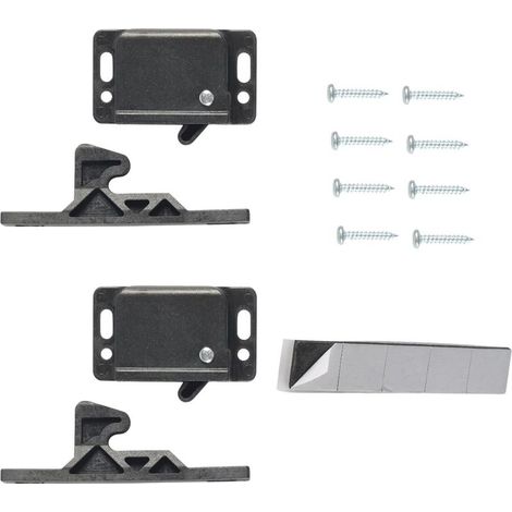 Ensemble de 2 loquets anti-vibrations pour tiroirs camping-car (1/5)