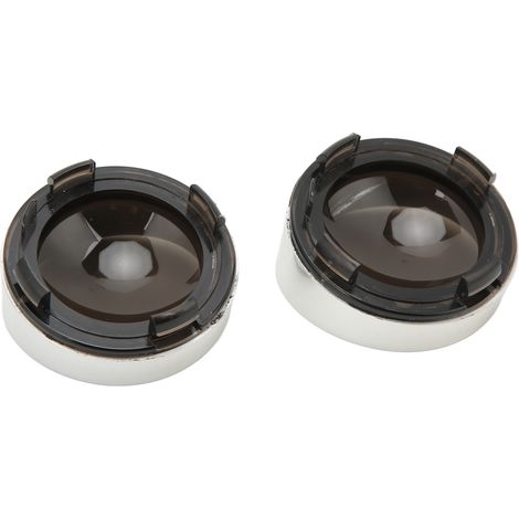Clignotants Moto Paire Verre Lentille Avant Arrière Remplacement Chrome Fumé pour TOURING FLHX FLTRI FLHRS 2000+ (1/5)