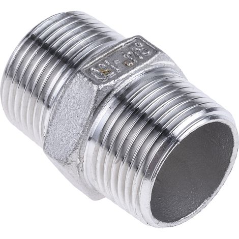 Mamelon hexagonal RS PRO, R 3/4" mâle ( Prix pour 1 ) (1/3)