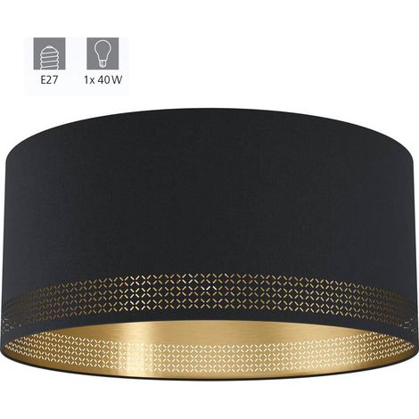 Eglo plafoniera Ø 47,5x24 cm Esteperra Nero ed oro - nero (1/4)