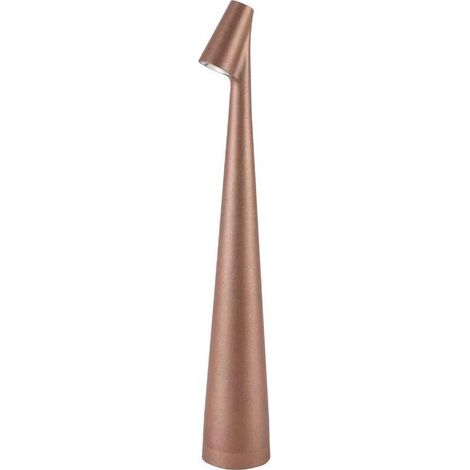 Tragbare, kabellose, wiederaufladbare und stilvolle Schreibtischlampe mit Aluminiumgehäuse, Touch-Beleuchtung, ideal für Wohnzimmer oder Büro, drei Dimmstufen (grau, D1,9 x 13,7) -
